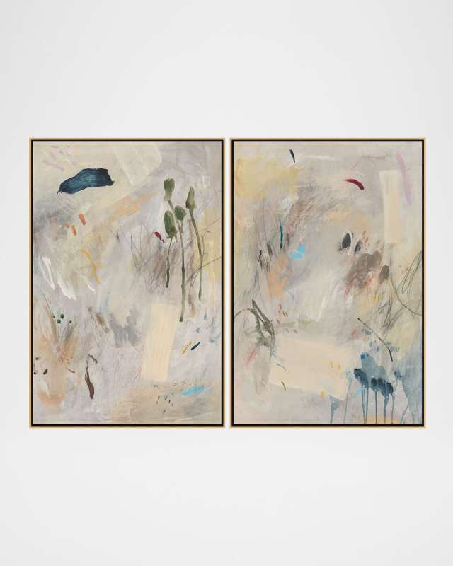 "Long Truth" Set of 2 Framed Giclees by Jean Kenna, 31.25" x 46.25"